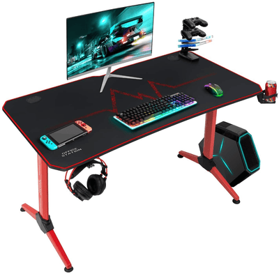 RSPGAME, Gaming Desk, 43" Music Sync LED, Red Racing - image 3