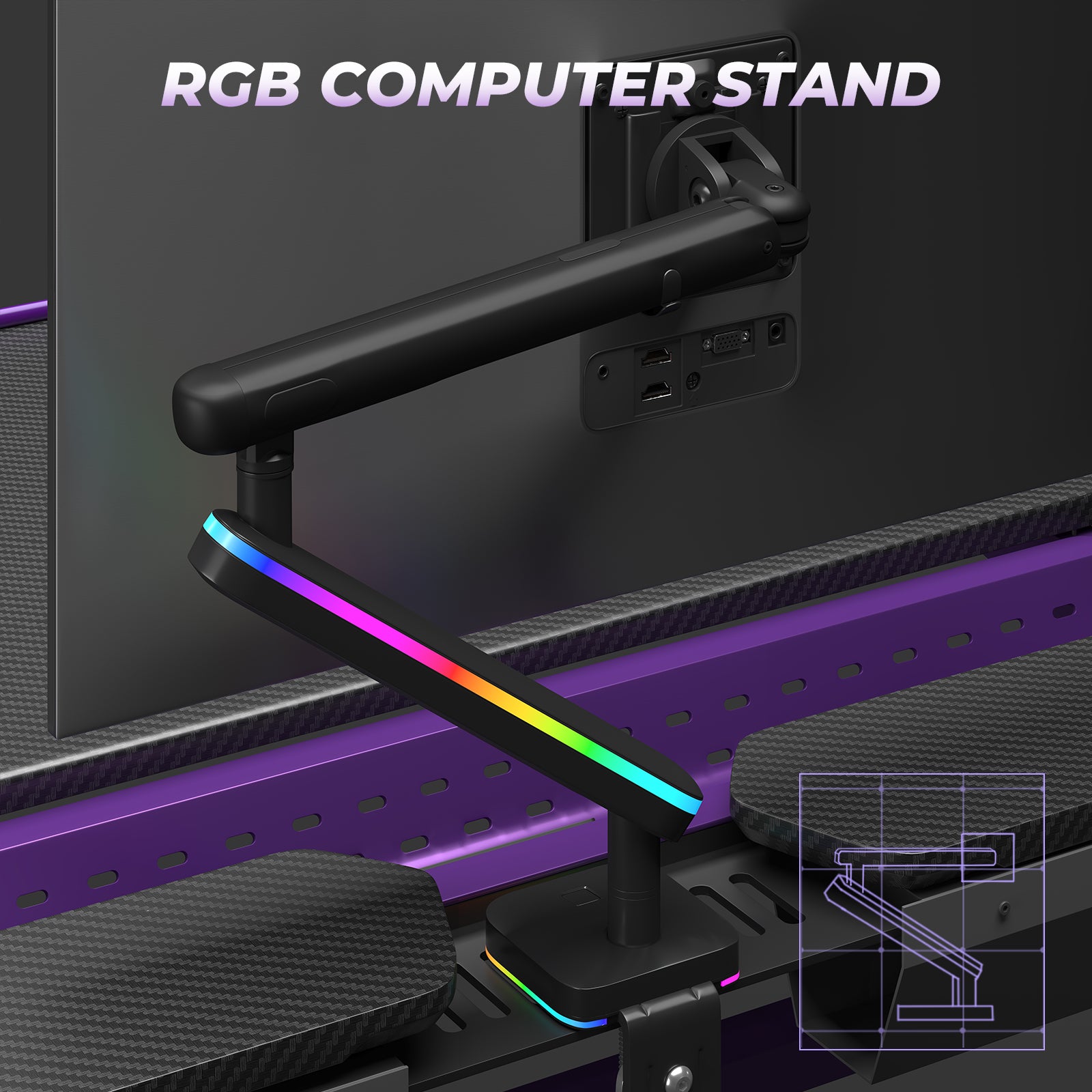 RSPGAME G Series Gaming Desk